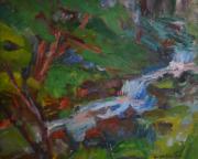 Keväinen puro, öljy, 1952, yksityiskokoelma